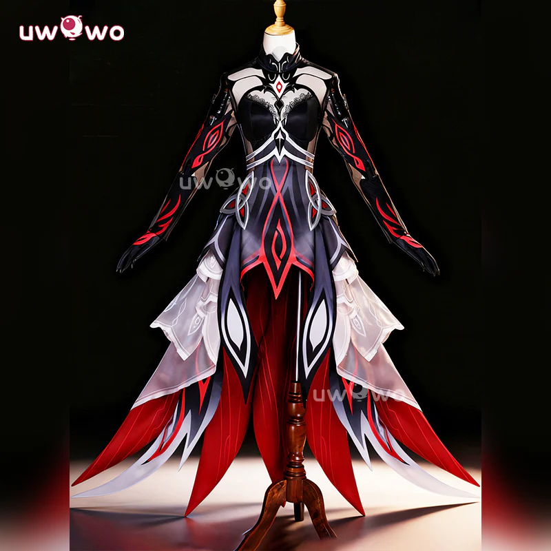 Uwowo Collab Series: Genshin Impact Ronova Ruler of Death Cosplay Costume XS-3XL - Image 2