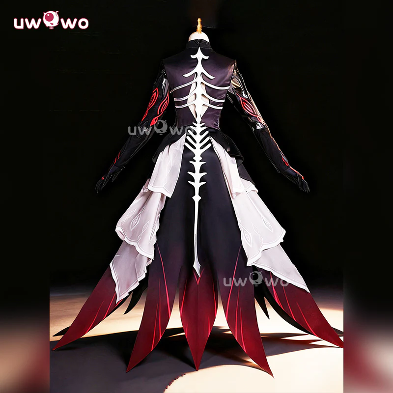 Uwowo Collab Series: Genshin Impact Ronova Ruler of Death Cosplay Costume XS-3XL - Image 3