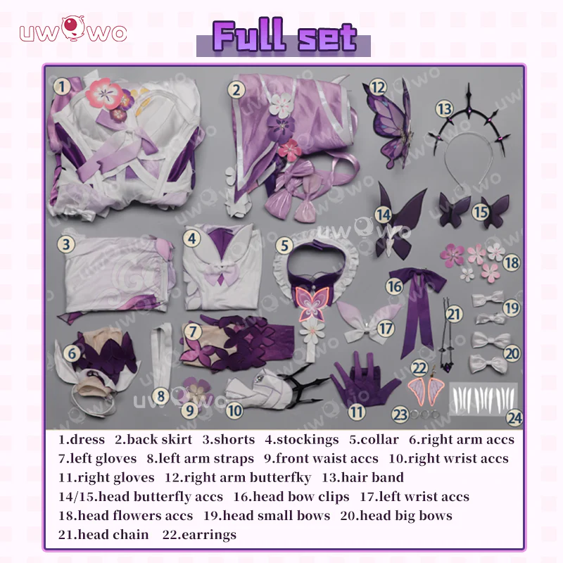 Uwowo Collab Series: Honkai: Star Rail Castorice Cosplay Costume S-XL - Image 5