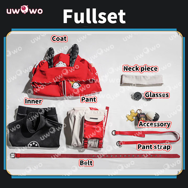 Uwowo Collab Series: Identity V Prisoner Luca Balsa S Collab Red Jacket Cosplay Costume - Image 5
