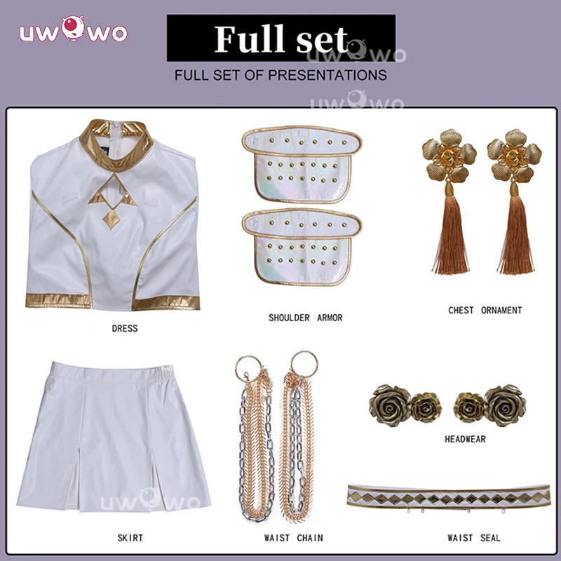 Uwowo Collab Series: Kpop Huntrix White Performance Cosplay Costume XS-3XL - Image 5