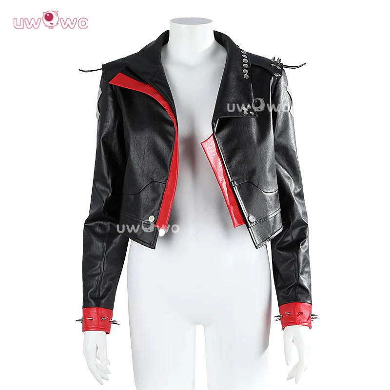 Uwowo Collab Series: LOL Arcane Season 2 Brawler Vi Pitfighter Black Jacket Suit Cosplay Costume - Image 4
