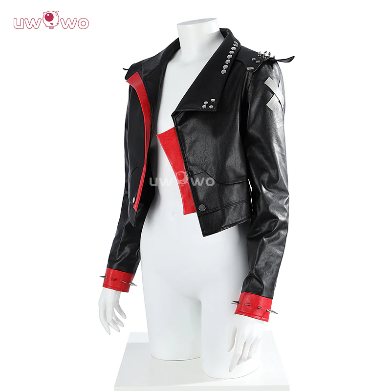 Uwowo Collab Series: LOL Arcane Season 2 Brawler Vi Pitfighter Black Jacket Suit Cosplay Costume - Image 5