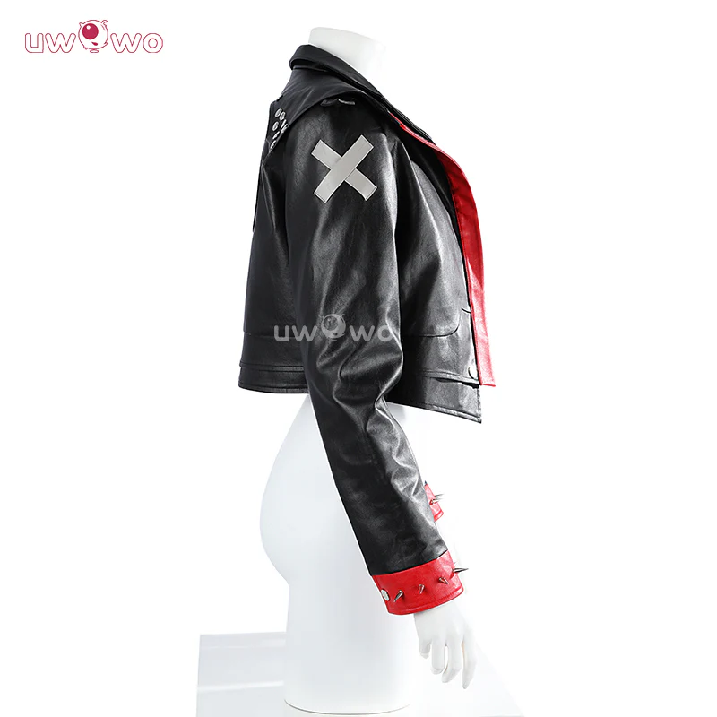 Uwowo Collab Series: LOL Arcane Season 2 Brawler Vi Pitfighter Black Jacket Suit Cosplay Costume - Image 6
