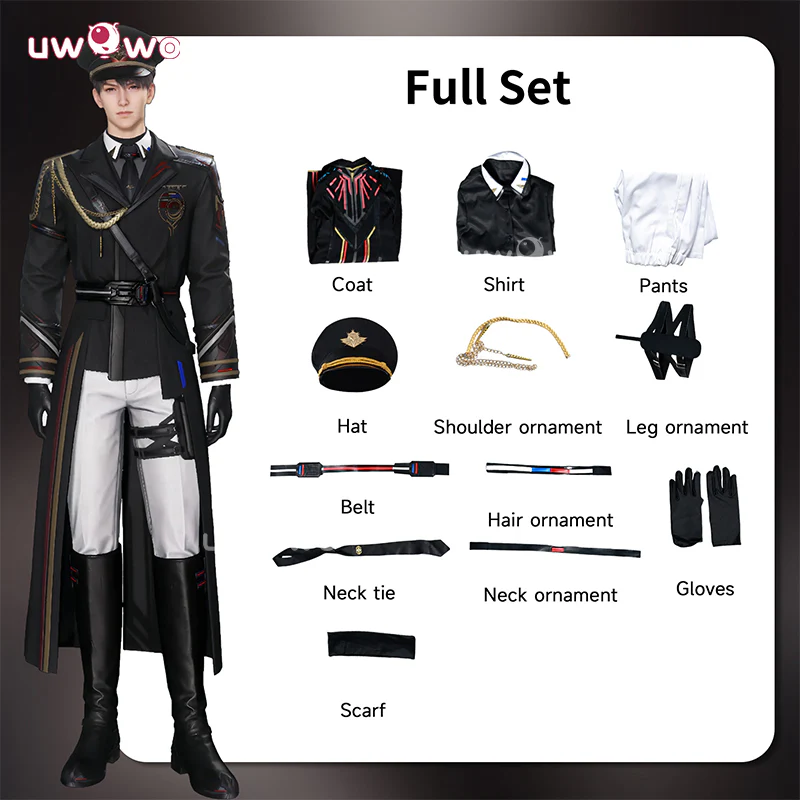 Uwowo Collab Series: Love and Deepspace Caleb Farspace Colonel Cosplay Costume - Image 6