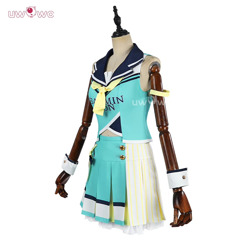Uwowo Collab Series: Love Live ! Cheerleader Unawaken Cheer Girl Koizumi Hanayo Cosplay Costume - Image 4