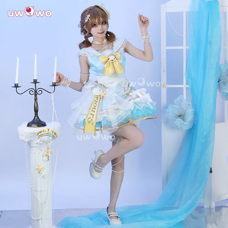 Uwowo Collab Series: Love Live! Kunikida Hanamaru Luxury Cruise Aqours School Idol Festival Cosplay Costume XS-2XL - Image 4