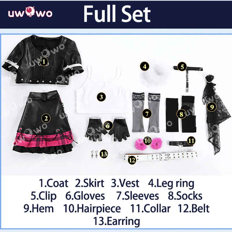 Uwowo Collab Series: Love Live! Yazawa Nico Idolized Rock ver. Cosplay Costume - Image 5