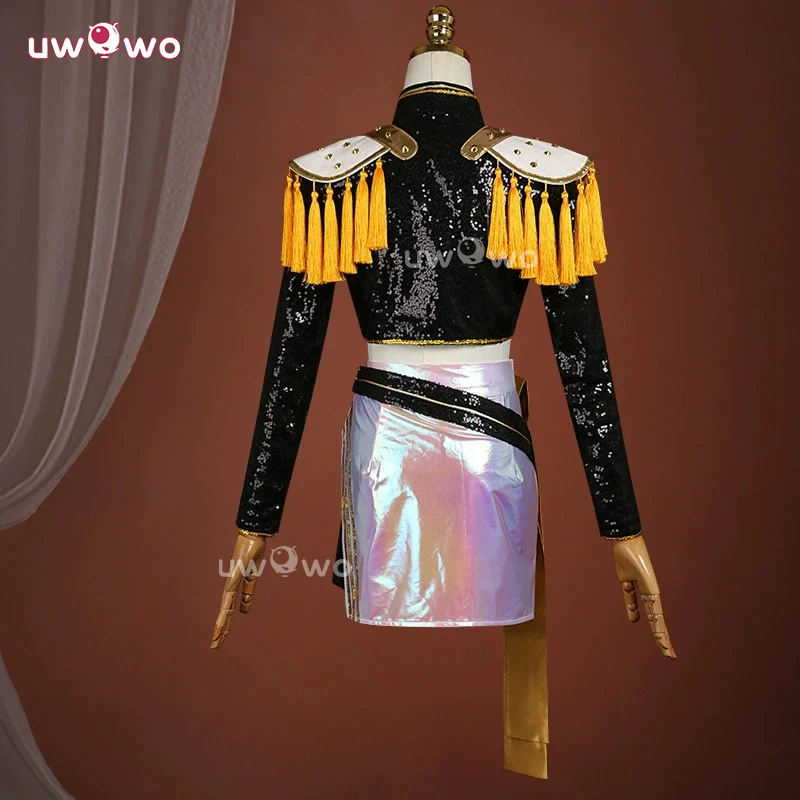Uwowo Collab Series: Mira GOLDEN Performance Black Suit Cosplay Costume XS-3XL - Image 3