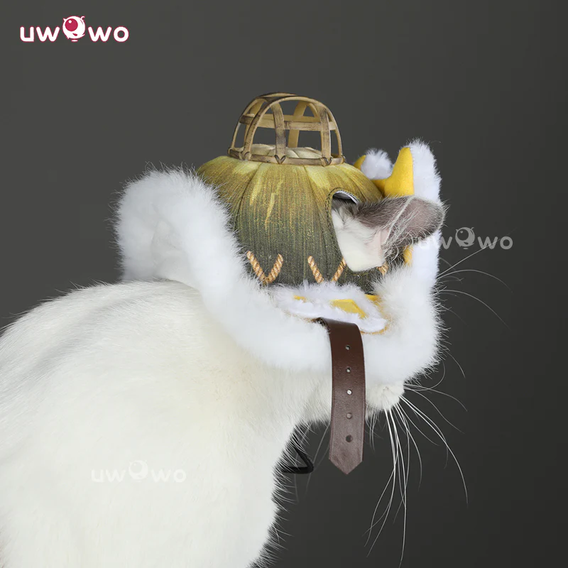 Uwowo Collab Series: Monster Hunter Wilds Felyne Hats Cosplay Plush Cap - Image 4