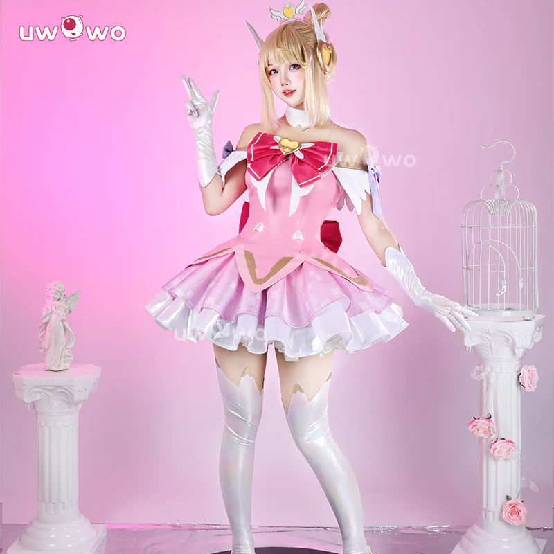 Uwowo Collab Series: Overwatch 2 Juno DokiWatch Magical Girls Cosplay Costume XS-2XL - Image 3