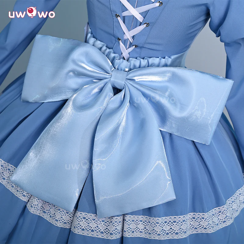 Uwowo Collab Series: Panty & Stocking with Garterbelt Stocking Angel Blue Lolita Cosplay Costume XS-2XL - Image 3
