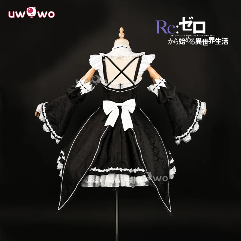 Uwowo Collab Series:Re: Zero Lost in Memories Rem Maid Cosplay Costume - Image 4
