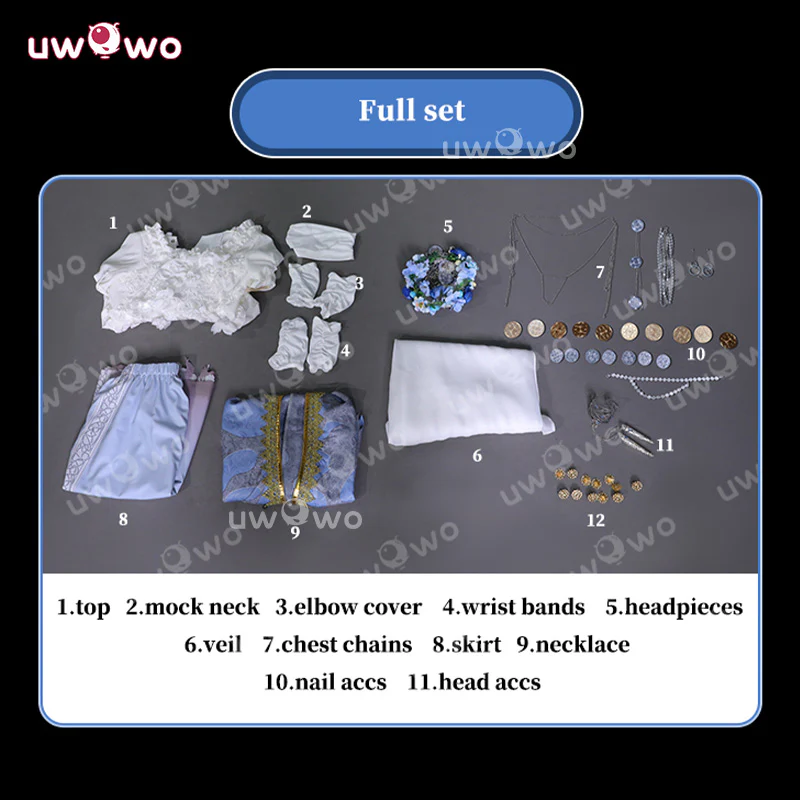 Uwowo Collab Series: Revenant Elden Ring Nightreign Game Cosplay Costume S-2XL - Image 5