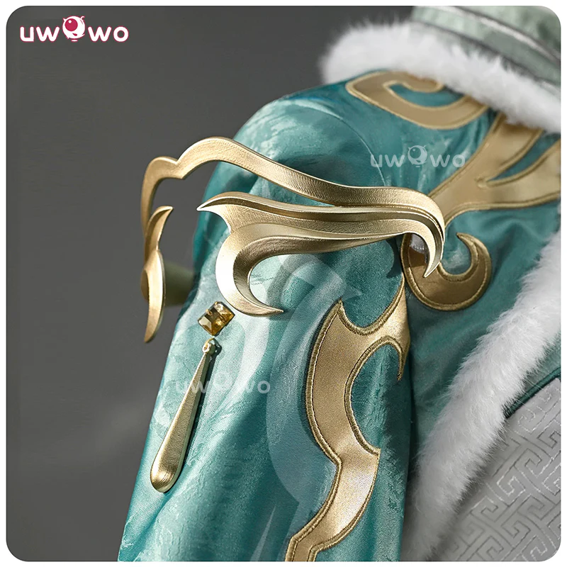 Uwowo Collab Series: Deluxe Zibai Game Genshin Impact Adept Liyue Cosplay Costume S-XL - Image 4