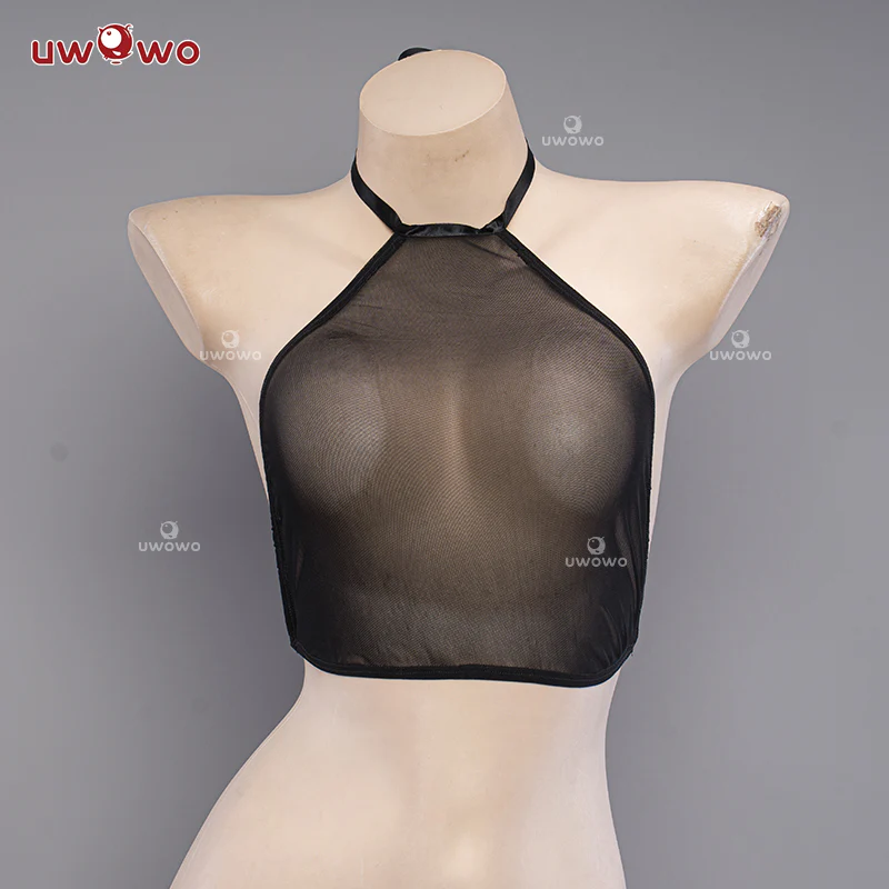 S-2XL Uwowo Dead or Live DOA XVV Marie Rose Summer Swimsuit Black Sheer Bodysuit Cosplay Costume - Image 4