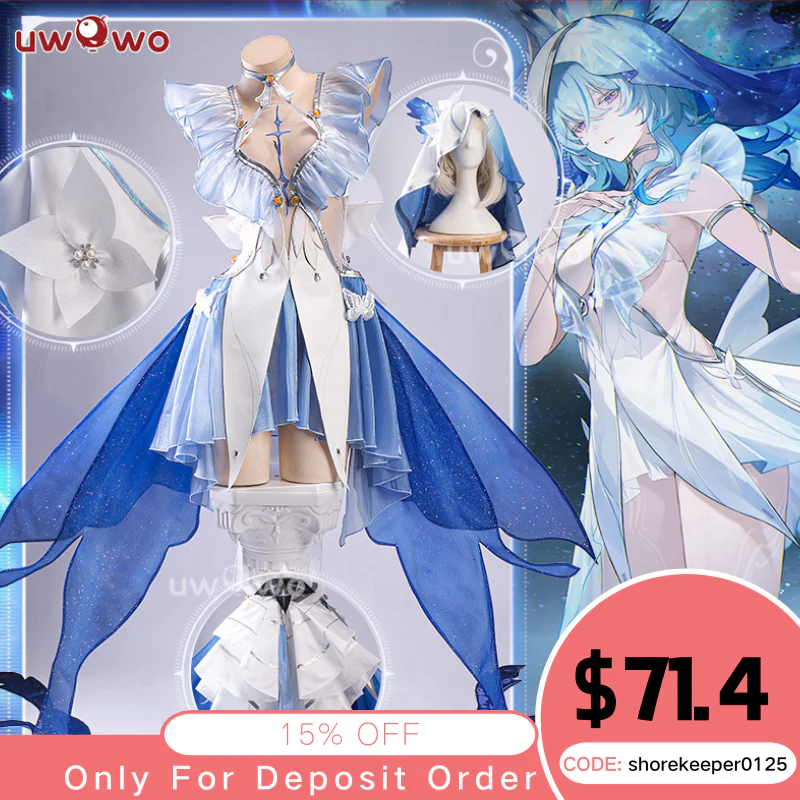 Uwowo Game Wuthering Waves WuWa Shorekeeper Cosplay Costume