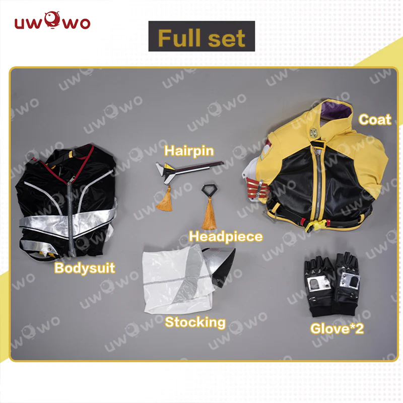 【Clearance】[Last Batch]【In Stock】Uwowo Genshin Impact Fanart Ningguang Auto Racing Suit Cosplay Costume - Image 7