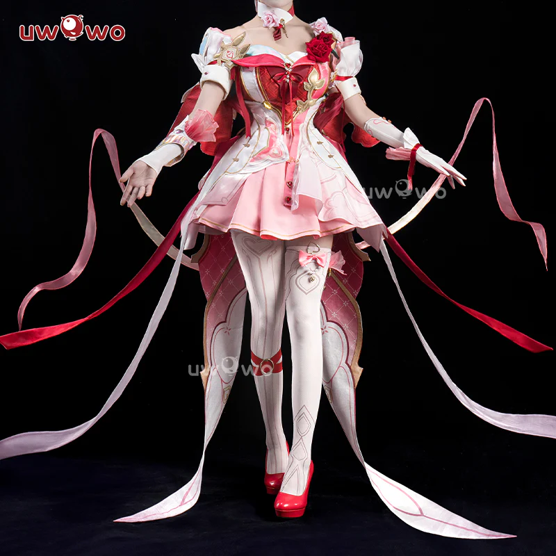 INSTOCK S-2XL Uwowo Honkai Impact 3: Elysia New Battlesuit "Hi♪ Love Elf" Cosplay Costume S-3XL