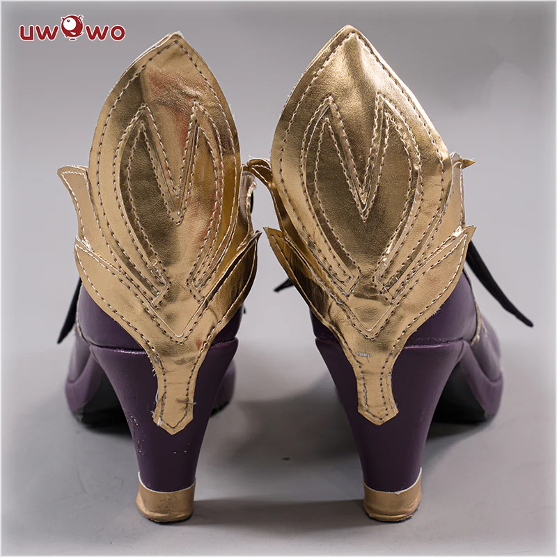 Uwowo Game Genshin Impact Keqing Yuheng Liyue Qixing Cosplay Costume Shoes - Image 4