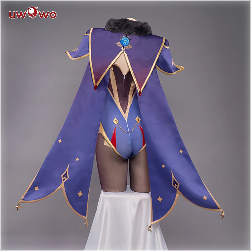 S-3XL Uwowo Game Genshin Impact Plus Size Cosplay Mona Megistus Astral Reflection Costume Cute Enigmatic Astrologer Bodysuit - Image 5
