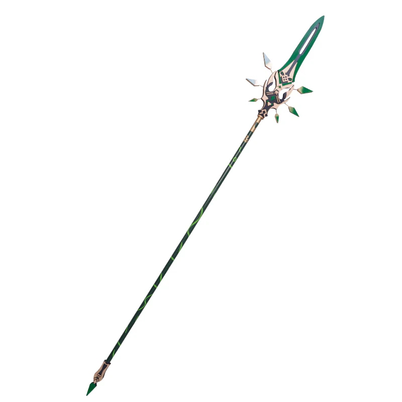 【In Stock】Uwowo Game Genshin Impact Weapons Xiao Primordial Jade Winged-Spear Cosplay Props Polearms Props - Image 5