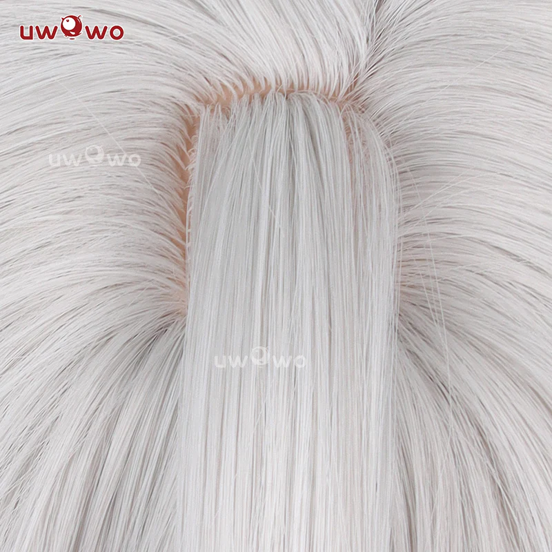 Uwowo Game Identity V Ithaqua Night Watch Morningstar Cosplay Wig Long Silver Hair - Image 5