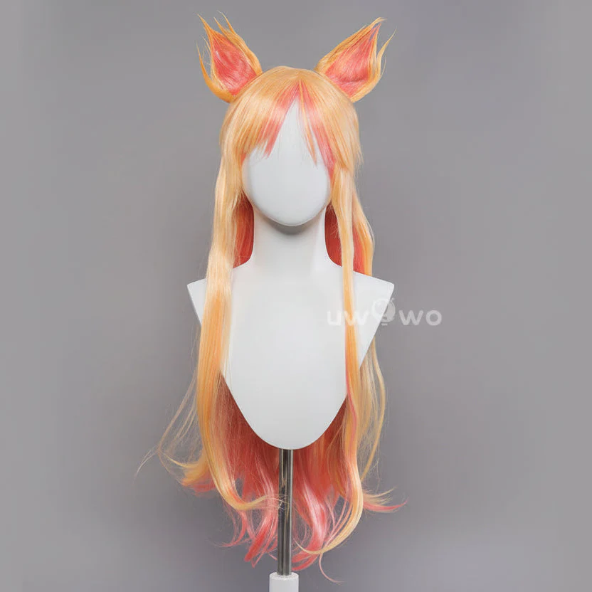 Uwowo Game Star Fox Cosplay Wig Long Hair With Ears