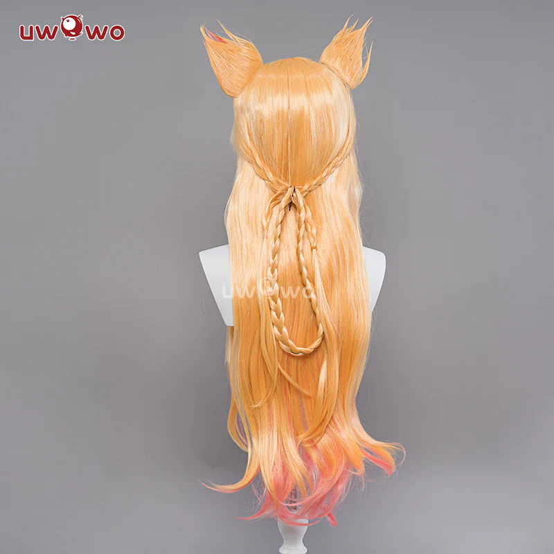 Uwowo Game Star Fox Cosplay Wig Long Hair With Ears - Image 2