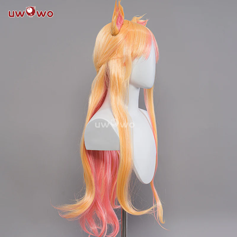 Uwowo Game Star Fox Cosplay Wig Long Hair With Ears - Image 3