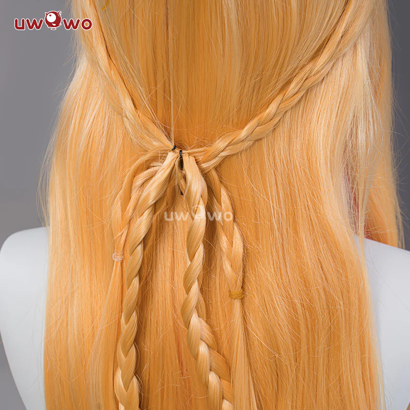 Uwowo Game Star Fox Cosplay Wig Long Hair With Ears - Image 4