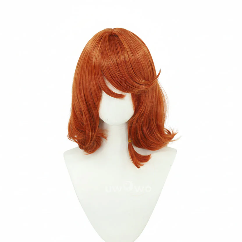 Uwowo Game Witch Bunny Champion Cosplay Wig Middle Orange Hair