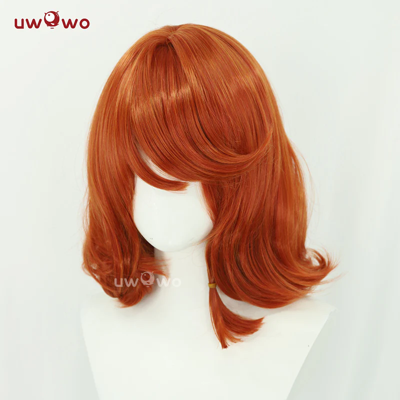 Uwowo Game Witch Bunny Champion Cosplay Wig Middle Orange Hair - Image 2