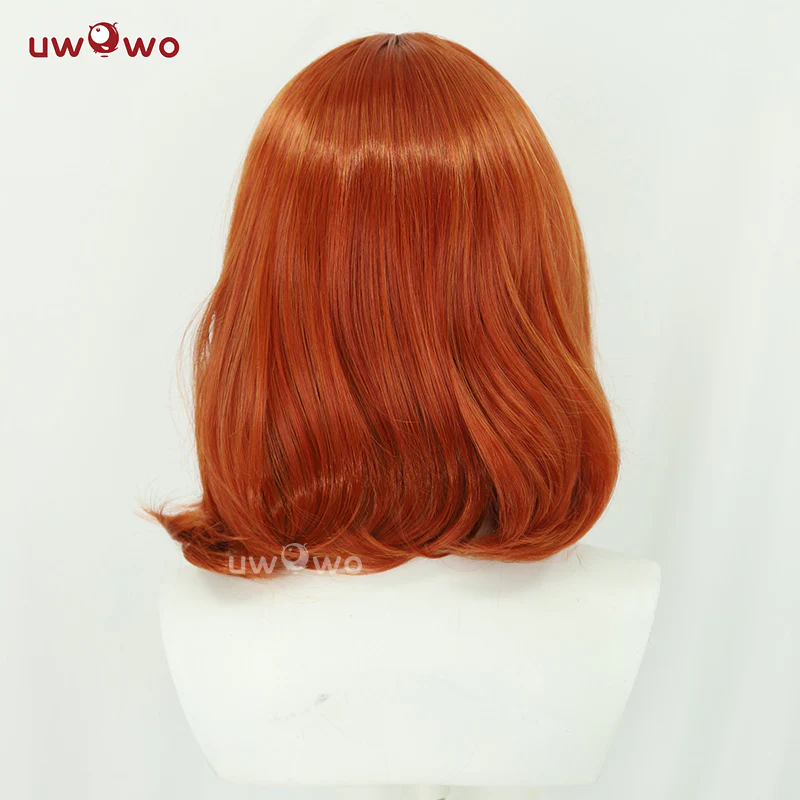 Uwowo Game Witch Bunny Champion Cosplay Wig Middle Orange Hair - Image 4