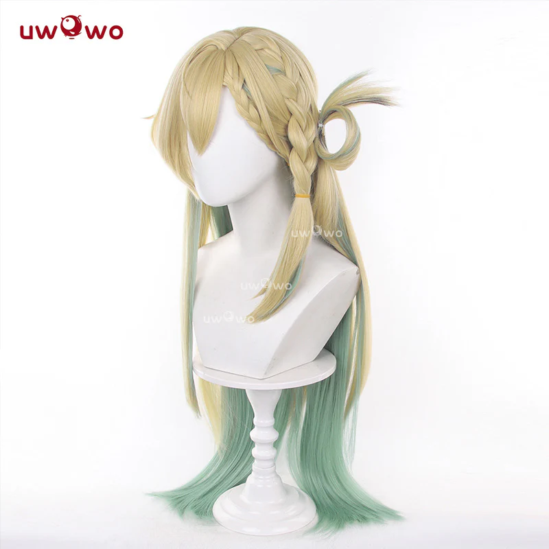 Uwowo Game Wuthering Waves Sigrika WuWa Cosplay Wig Long Orange Hair - Image 5