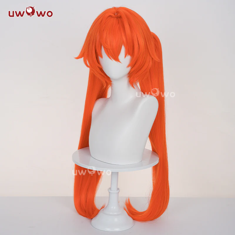 Uwowo Game Zenless Zone Zero Orphie Cosplay Wig Long Orange Hair - Image 4