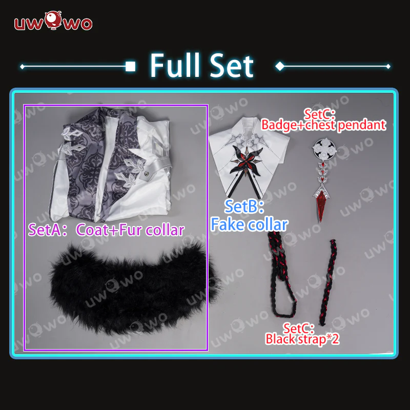 INSTOCK Uwowo Genshin Impact Fatui Cosplay Arlecchino Cosplay Harbingers The Knave Snezhnaya Cosplay Costume - Image 7