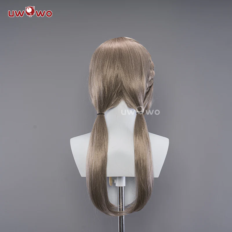 Uwowo Honkai Star Rail Cosplay Wig Qing Que Cosplay Wig Qingque Linght Brown Long Hair - Image 3