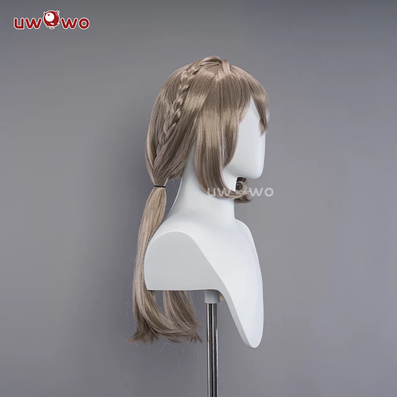 Uwowo Honkai Star Rail Cosplay Wig Qing Que Cosplay Wig Qingque Linght Brown Long Hair - Image 4