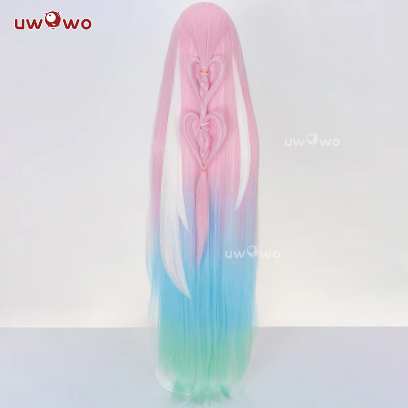 Uwowo Honkai Star Rail HSR Cyrene Cosplay Wig Long Pink Hair - Image 3