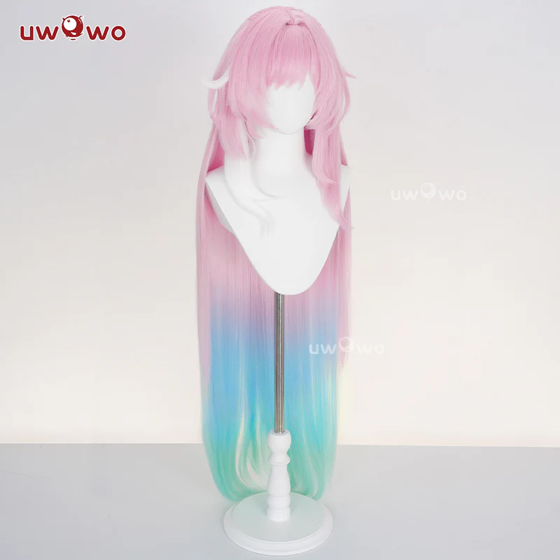 Uwowo Honkai Star Rail HSR Cyrene Cosplay Wig Long Pink Hair - Image 4