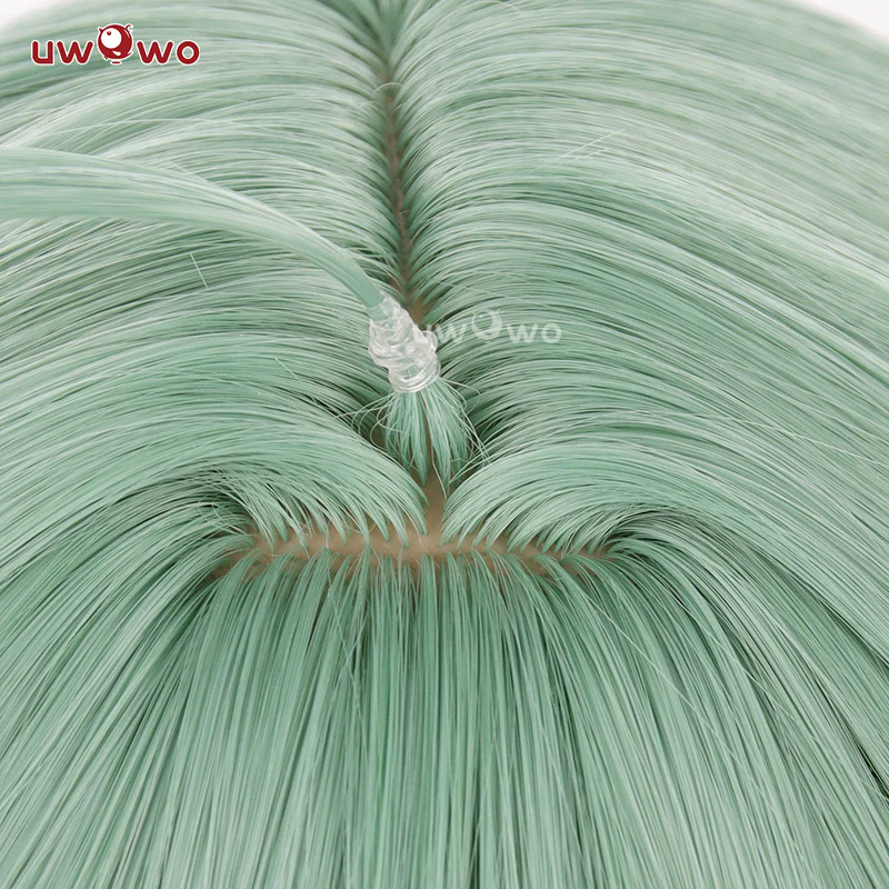 Uwowo Honkai Star Rail Huohuo HSR Huo Huo Cosplay Wig Green Middle Hair - Image 5