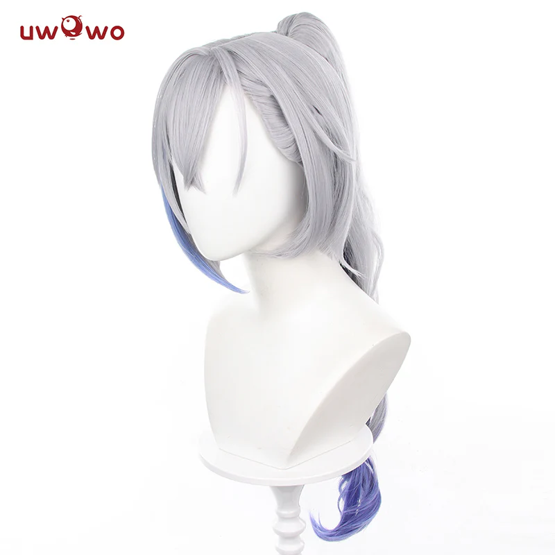 Uwowo Honkai Star Rail Silver Wolf Hacker Stellaron Hunters HSR Cosplay Wig Middle Silver Wig - Image 3