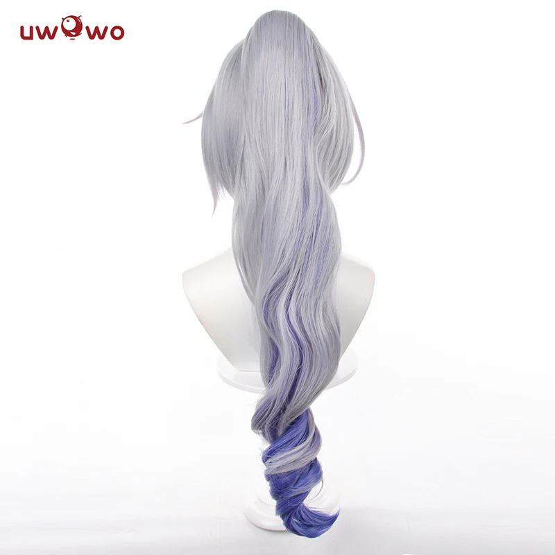 Uwowo Honkai Star Rail Silver Wolf Hacker Stellaron Hunters HSR Cosplay Wig Middle Silver Wig - Image 5