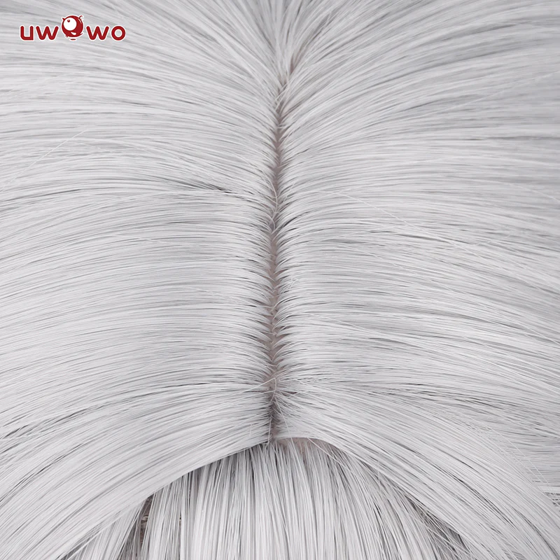 Uwowo Honkai Star Rail Silver Wolf Hacker Stellaron Hunters HSR Cosplay Wig Middle Silver Wig - Image 6