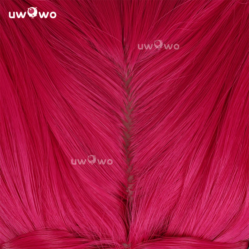 Uwowo Kpop Huntrix Cosplay Wig Long Rose Hair - Image 4