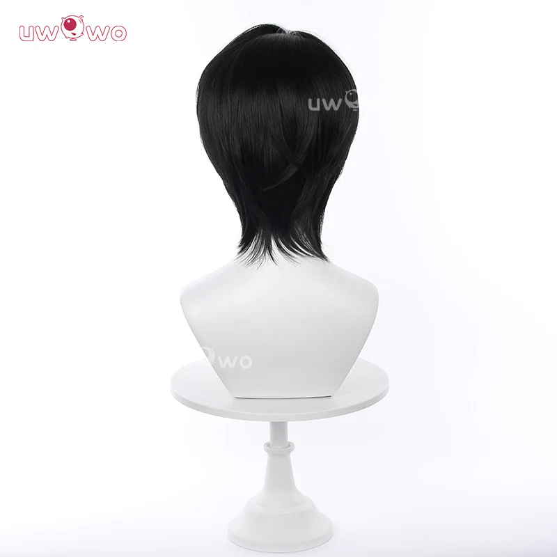 Uwowo Kpop ‘You Idol’ Jinu Cosplay Wig Short Black Hair - Image 3