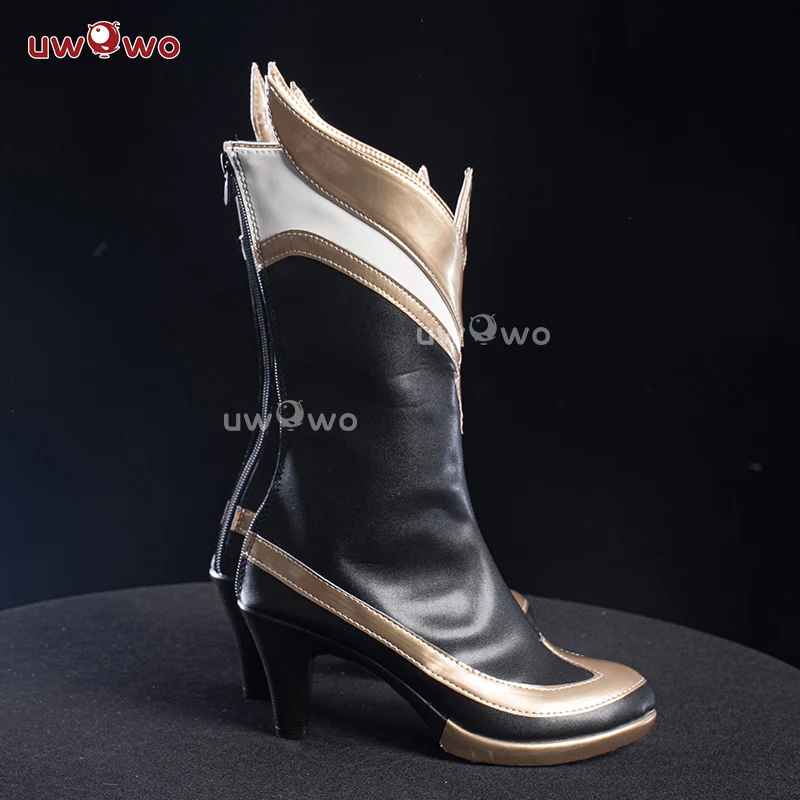Uwowo LOL: Risen Legend Ahri Cosplay Shoes Boots - Image 4