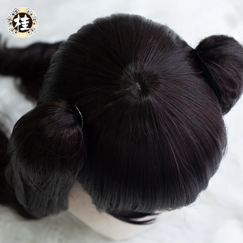 UWOWO Nekopara Chocola Cosplay Wig 80cm long twin-tail hair Matte Synthetic Heat Resistant Fiber - Image 4