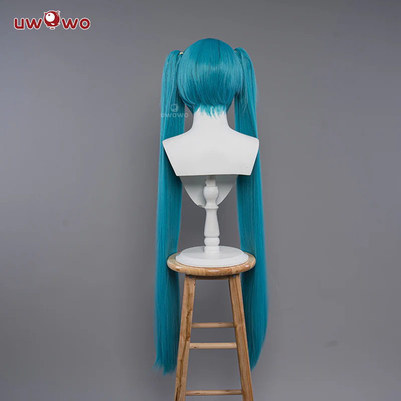Uwowo V Singer 2022 Racing Ver Cosplay Wig Blue Long Hair - Image 3
